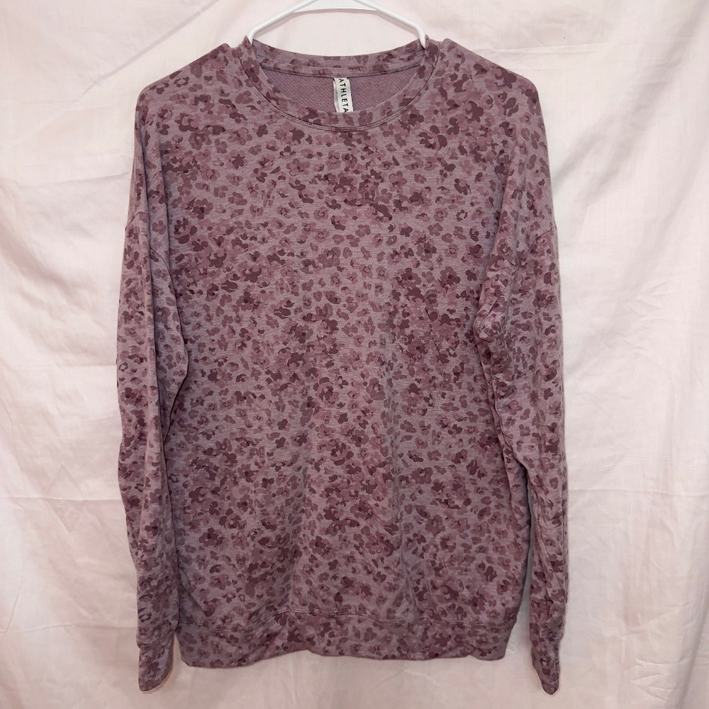 Athleta Studio To Street Platter Pullover Sweatshirt size small